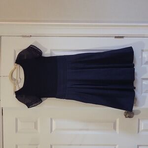 Le Chateau Navy Flare Dress